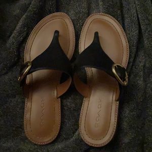 Coach Lesli Leather Sandal Size 8
